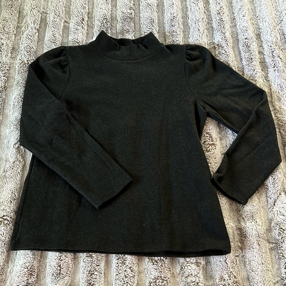 Madewell grey bell sleeve large thin sweater